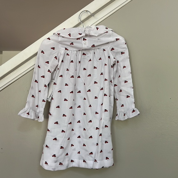 Edgehill Collection GirlsLong Sleeve Car With Christmas Tree Pajama Gown - Picture 3 of 8